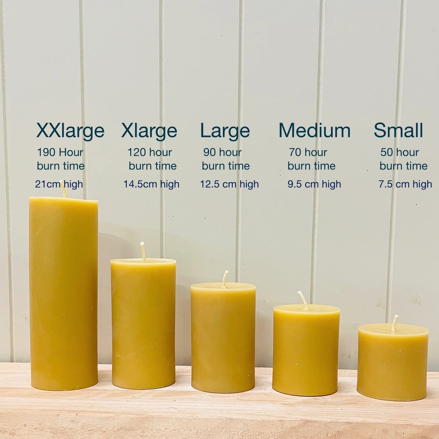 Beeswax Pillar Candles