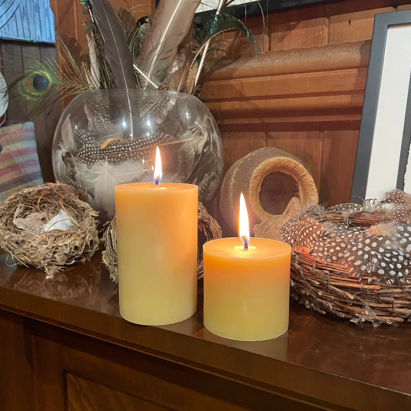 Beeswax Pillar Candles