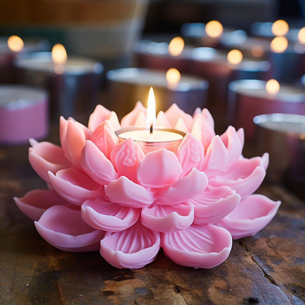 Lotus soy wax candle
