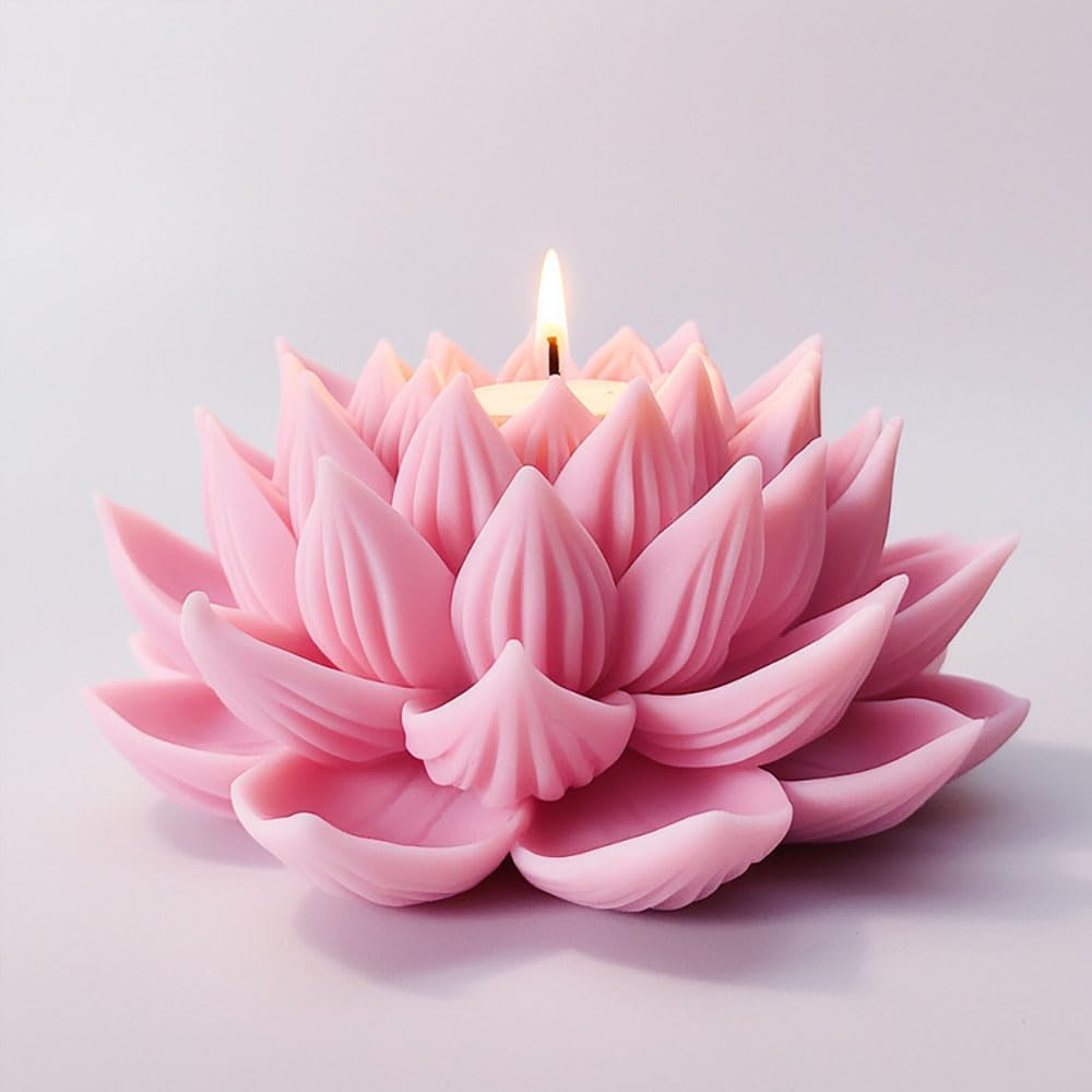 Lotus soy wax candle