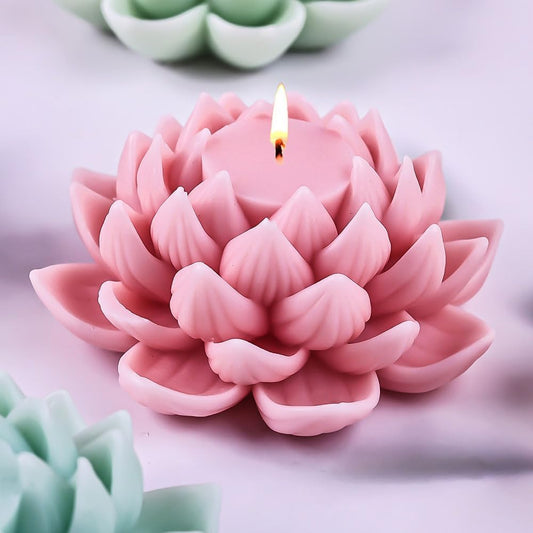 Lotus soy wax candle
